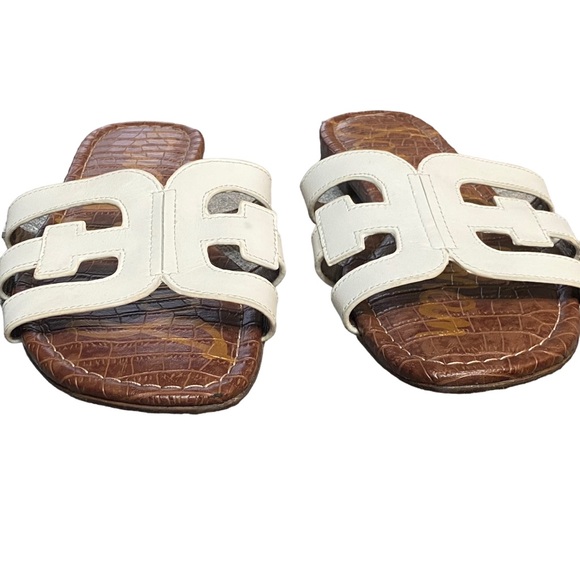 Sam Edelman White Sandals Size 8M Super Clean, Excellent Condition! - Picture 7 of 9